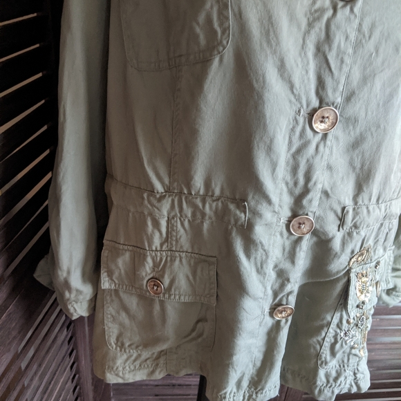 Chico's Embroidered Spring Jacket - Picture 3 of 16